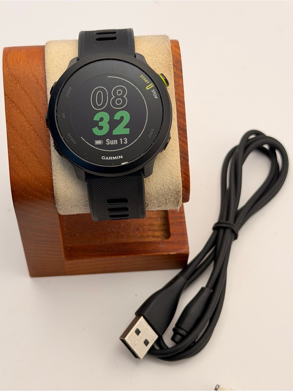 Garmin Forerunner 55, Excellent, black/yellow, Charger included, tested, fitness